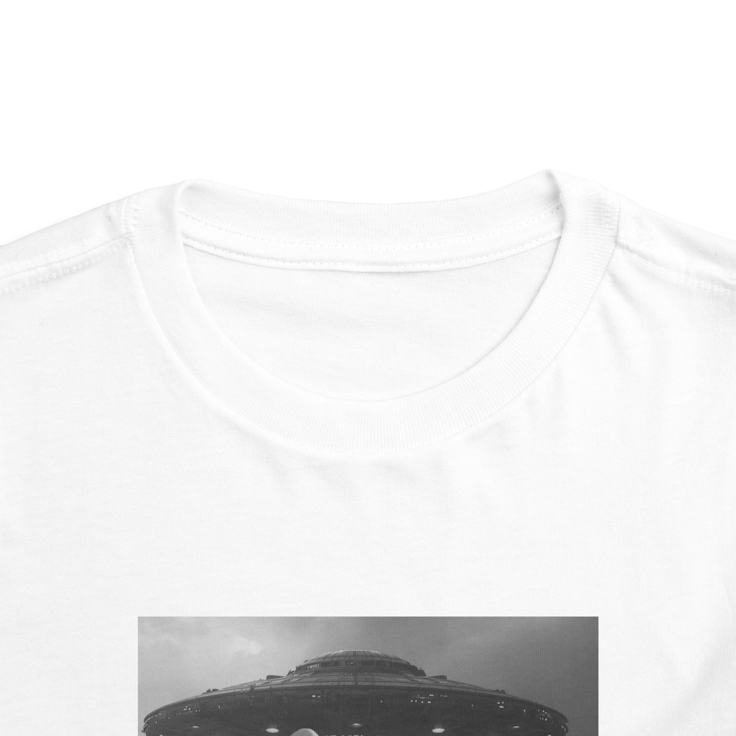 Toddler Tee — Funny Alien UFO Selfie Horse Graphic Shirt