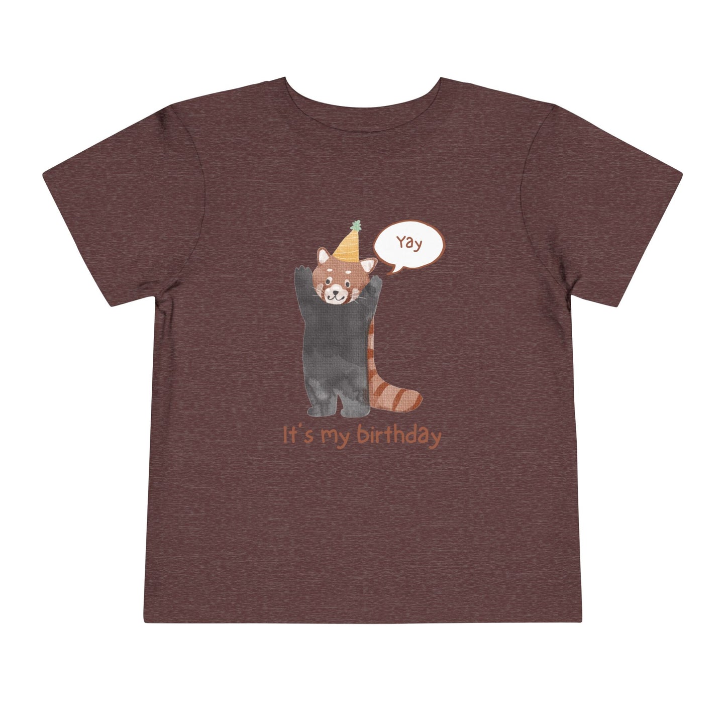 Toddler Tee — Cute Party Raccoon "It’s My Birthday"