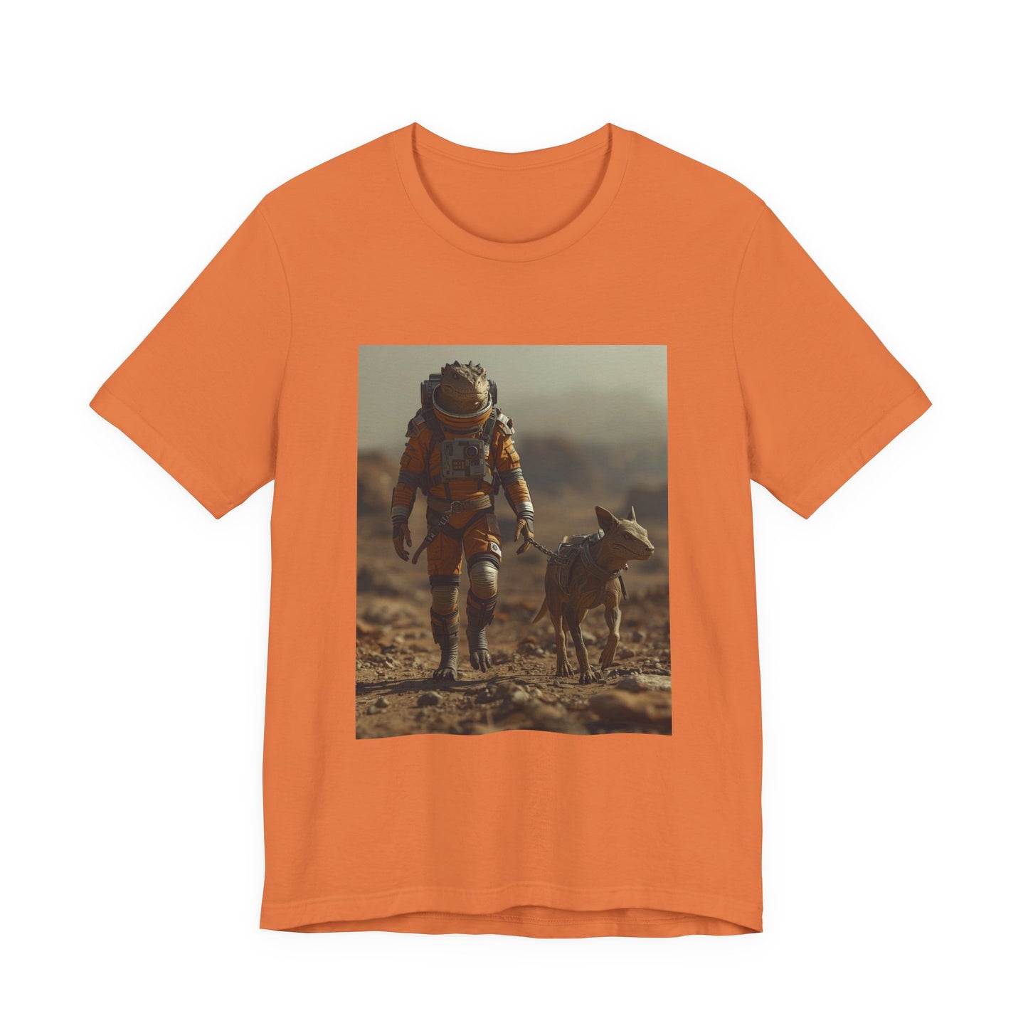 Astronaut & Dog Graphic Tee - Sci‑Fi Space Exploration T-Shirt