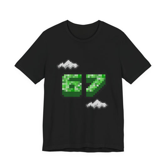Pixel '67' Graphic Tee — Retro Gaming Minecraft-Style Shirt
