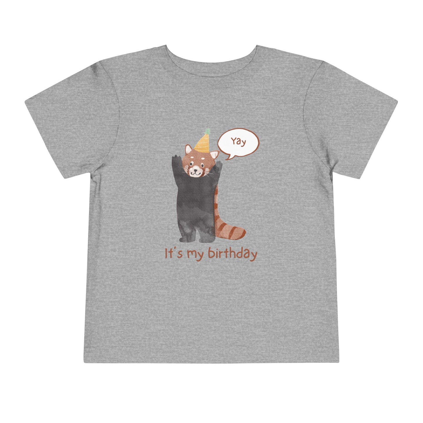 Toddler Tee — Cute Party Raccoon "It’s My Birthday"